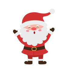 Santa Waving Cheerfully