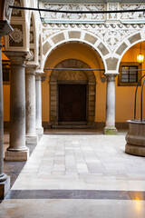 Fototapeta premium Old slovenian building interior