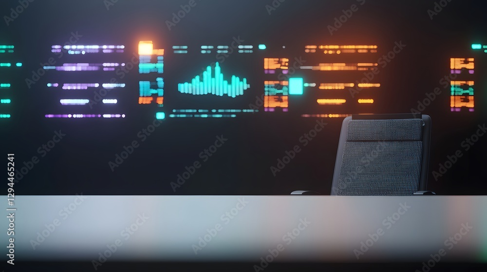 Poster modern computer displaying a sleek design and advanced technology features to enhance user experienc