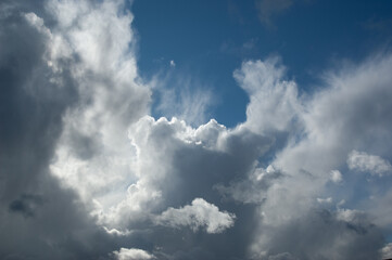 blue sky with clouds