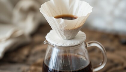 Brewing coffee at home kitchen food preparation cozy environment close-up view aromatic experience