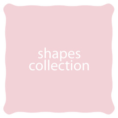 variant different frame shapes design background. frame, shapes