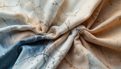 Textile showcase home decor fabric close-up warm tones artistic texture modern design