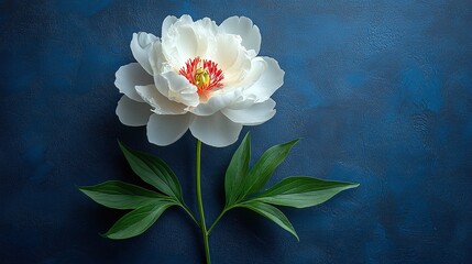 white flower on a dark background
