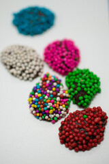 Dulces mexicanos, grajeas de chocolate