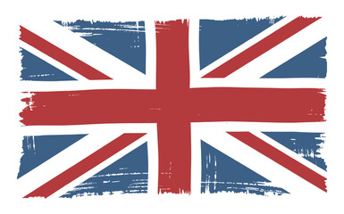 Hand-Drawn British Flag - Unique UK Banner Illustration