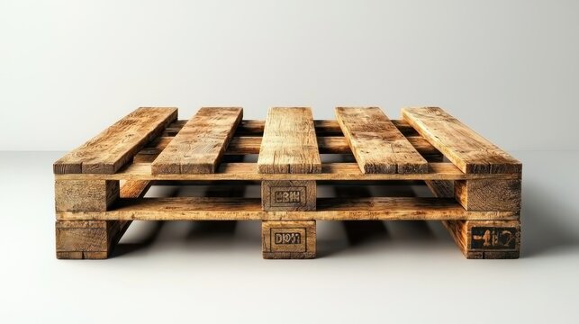 Wooden pallet, studio, empty, product display