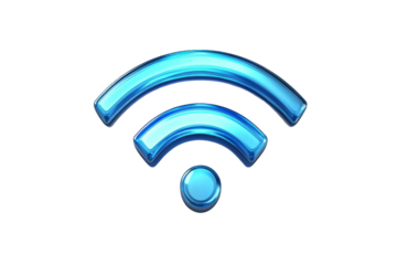 Wireless connectivity icon on transparent background png file modern technology concept digital environment