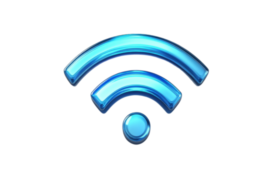 Wireless connectivity icon on transparent background png file modern technology concept digital environment