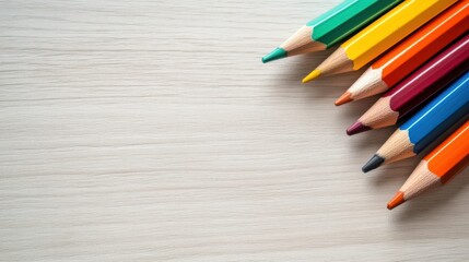 Obraz premium Color pencils layout 