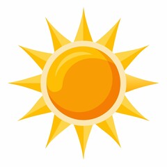 sun illustration on white background