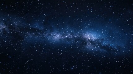 Naklejka premium Majestic view of a starry night sky with a breathtaking display of stars and the Milky Way in the background