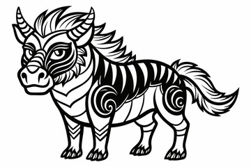 coloring page black vector
