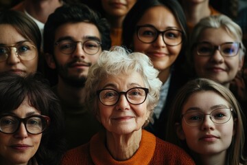 Obraz premium Group Portrait with Glasses