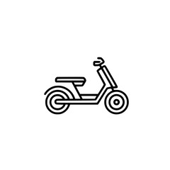 Fototapeta premium Scooter Icon Representing Urban Mobility and Modern Eco-Friendly Transportation