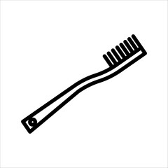 Toothbrush icon, vector, with white background