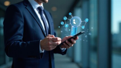 Человек использует ноутбук для доступа к инструментам искусственного интеллекта для создания контента, чат-ботов, генерации изображений