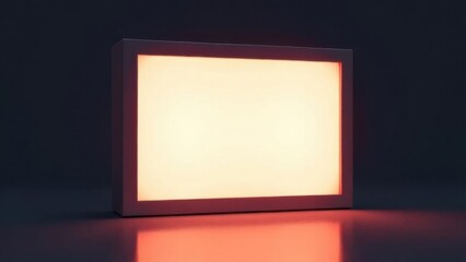 Glowing Lightbox Mockup With Generative AI