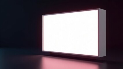 Glowing Lightbox Mockup With Generative AI