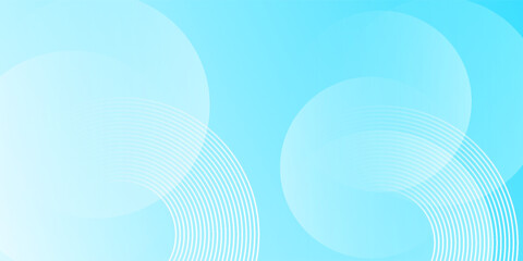 Light blue abstract background with soft overlapping circles and curved white lines. Modern and minimal design for digital and creative projects