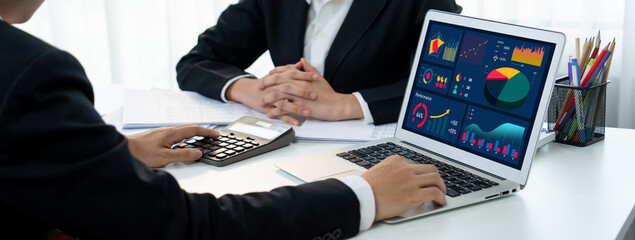 Business data dashboard provide brisk business intelligence analytic for marketing strategy planning