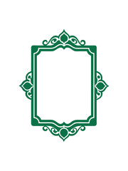 Square vector border frame design.