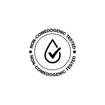 Non comedogenic vector icon