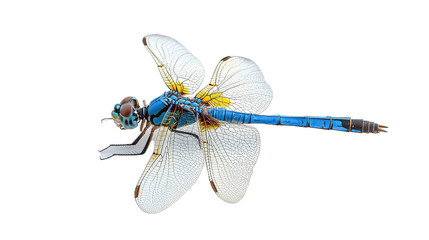 Dragonfly in flight nature habitat macro photography close-up view insect behavior