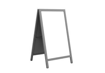 Isolated Sidewalk Sign Board on a White Background