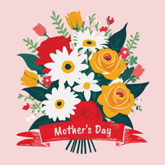 Mother's Day Flower Banner