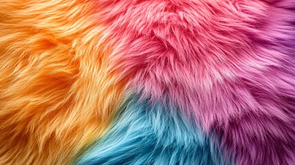 Fototapeta premium Colorful Fur Texture Background for Creative Design Projects
