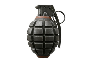 Isolated Realistic Hand Grenade with Pin