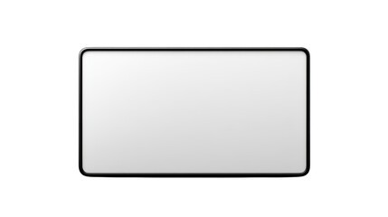 Naklejka premium Black tablet PC with blank screen on white background