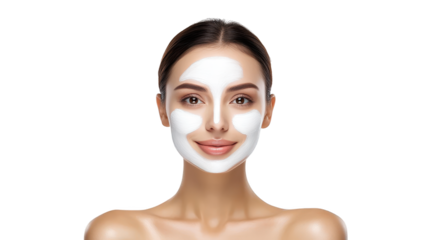 The enigmatic gaze, portrait of a woman in white mask, exploring themes of identity and concealment