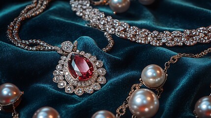Stunning High-End Jewelry Flat Lay Arrangement