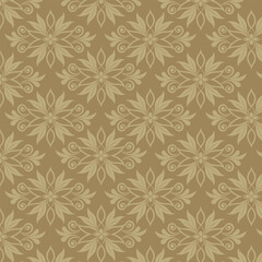 seamless floral pattern creamy combination