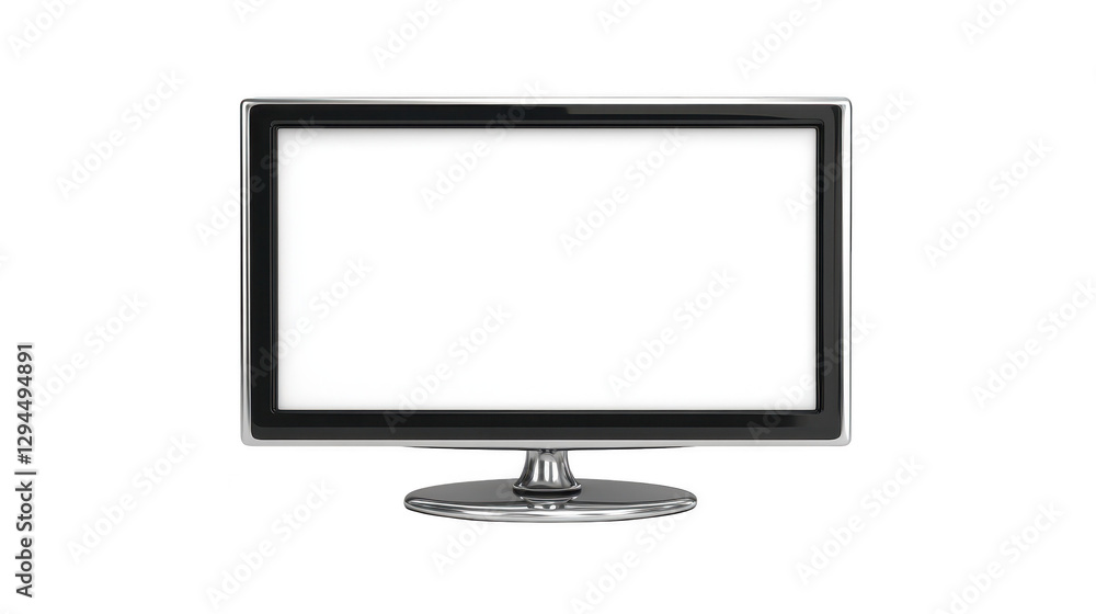Poster blank computer monitor screen, a versatile template for design mockups, websites and applications