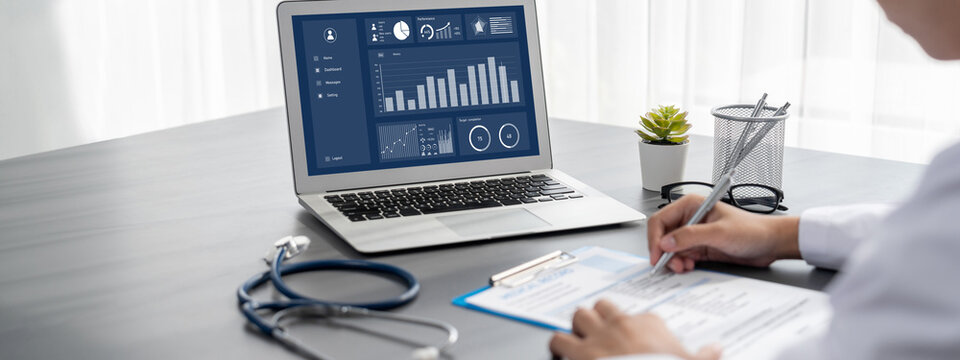 Business data dashboard provide brisk business intelligence analytic for marketing strategy planning