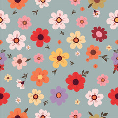 Retro Floral Mother's Pattern