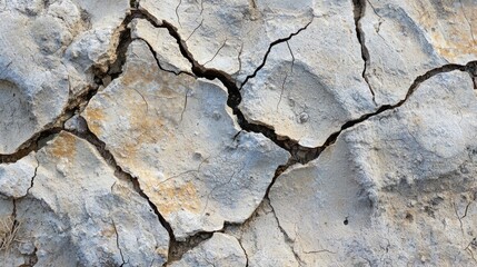 Dry Cracked Earth Texture with Detailed Patterns and Natural Design
