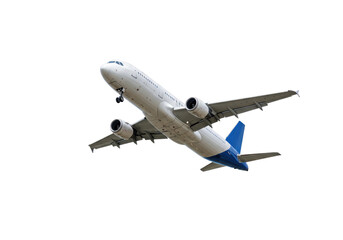 Obraz premium Isolated Passenger Plane Taking Off