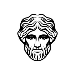 Greek man logo
