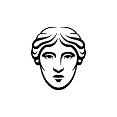 Greek man logo
