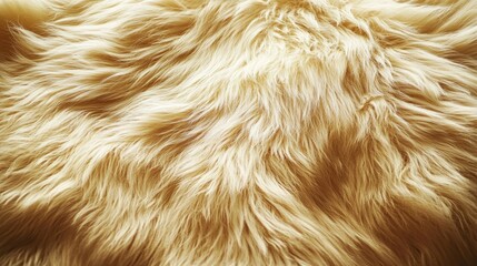 Fototapeta premium Soft Golden Fur Texture with Natural Waves and Depth
