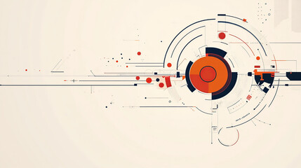 Obraz premium Minimalist Agile Methodology Diagram