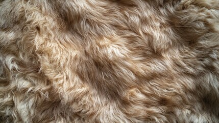 Soft and Fluffy Beige Textured Fur Background for Cozy Atmosphere