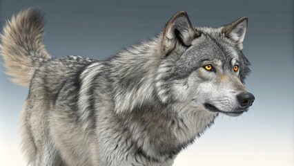 Fototapeta premium gray wolf portrait