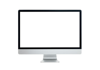 Fototapeta premium Isolated Modern Computer Monitor with Blank Screen