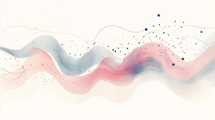 Nordic Pastel Abstract Wave Design