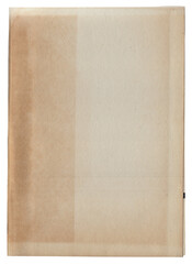 Vintage background of old ancient torn paper texture isolated